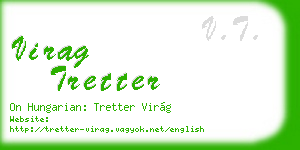 virag tretter business card